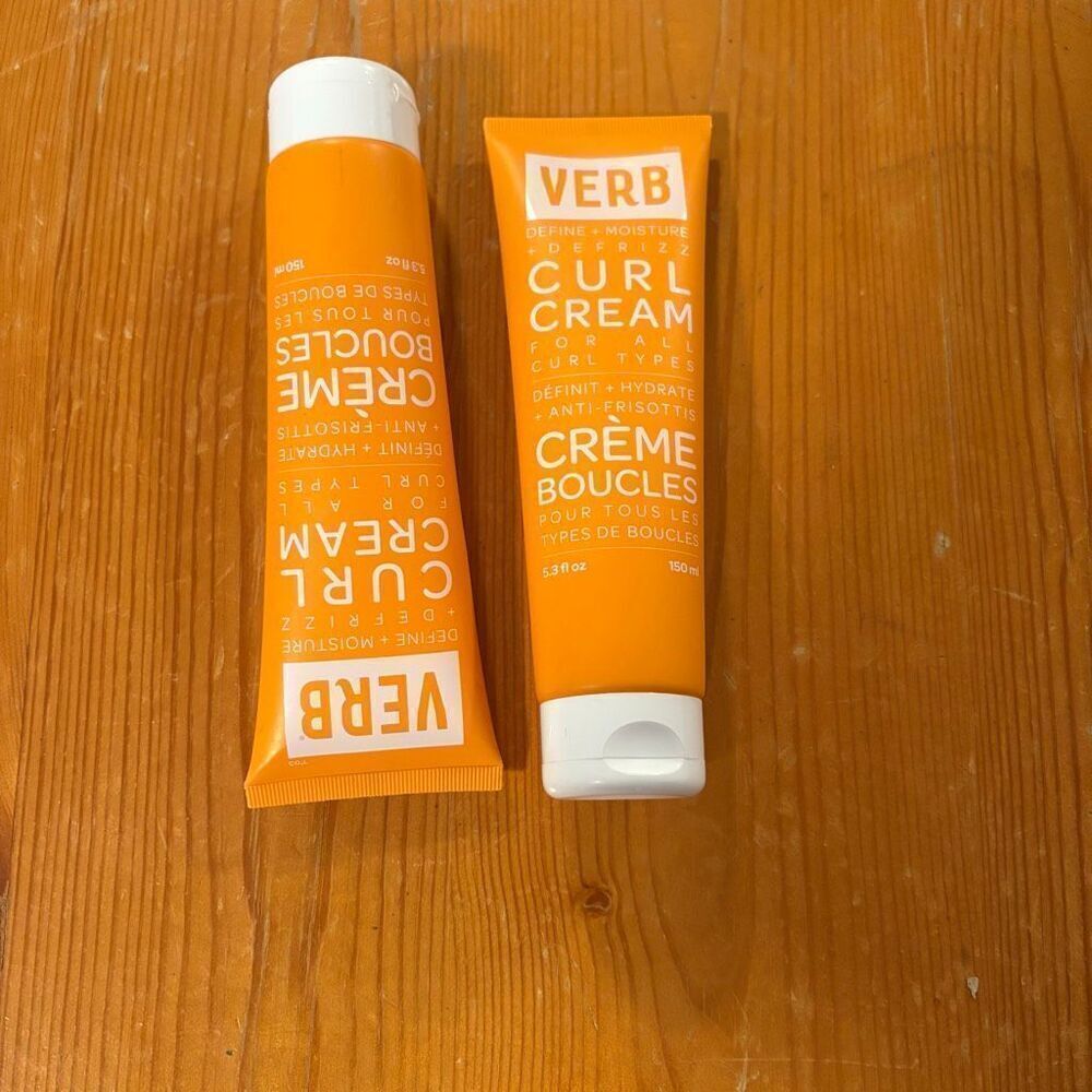 VERB Curl Cream. Two Tubes. Both are New, one has never been opened.  5.3 oz. Re